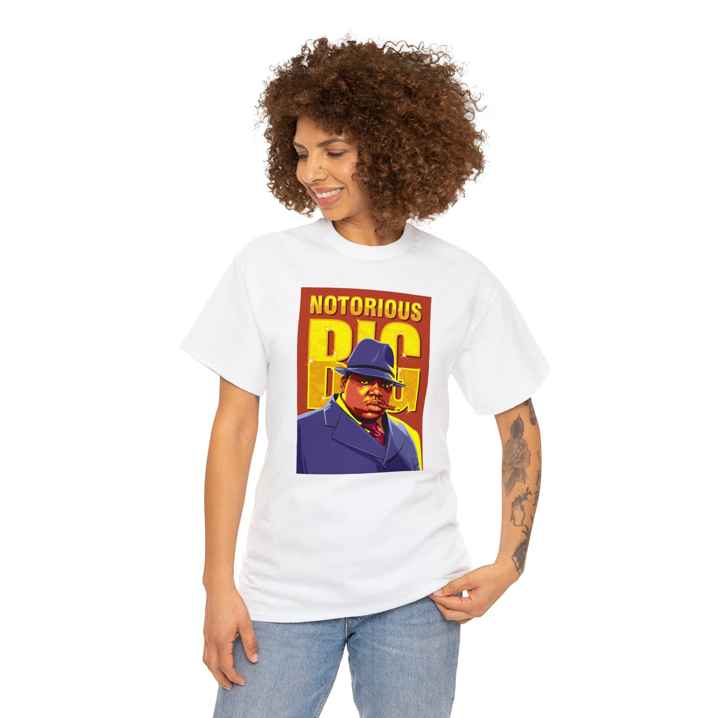 Notorious BIG Biggie Smalls Pop-Art T-Shirt All Sizes Black/White