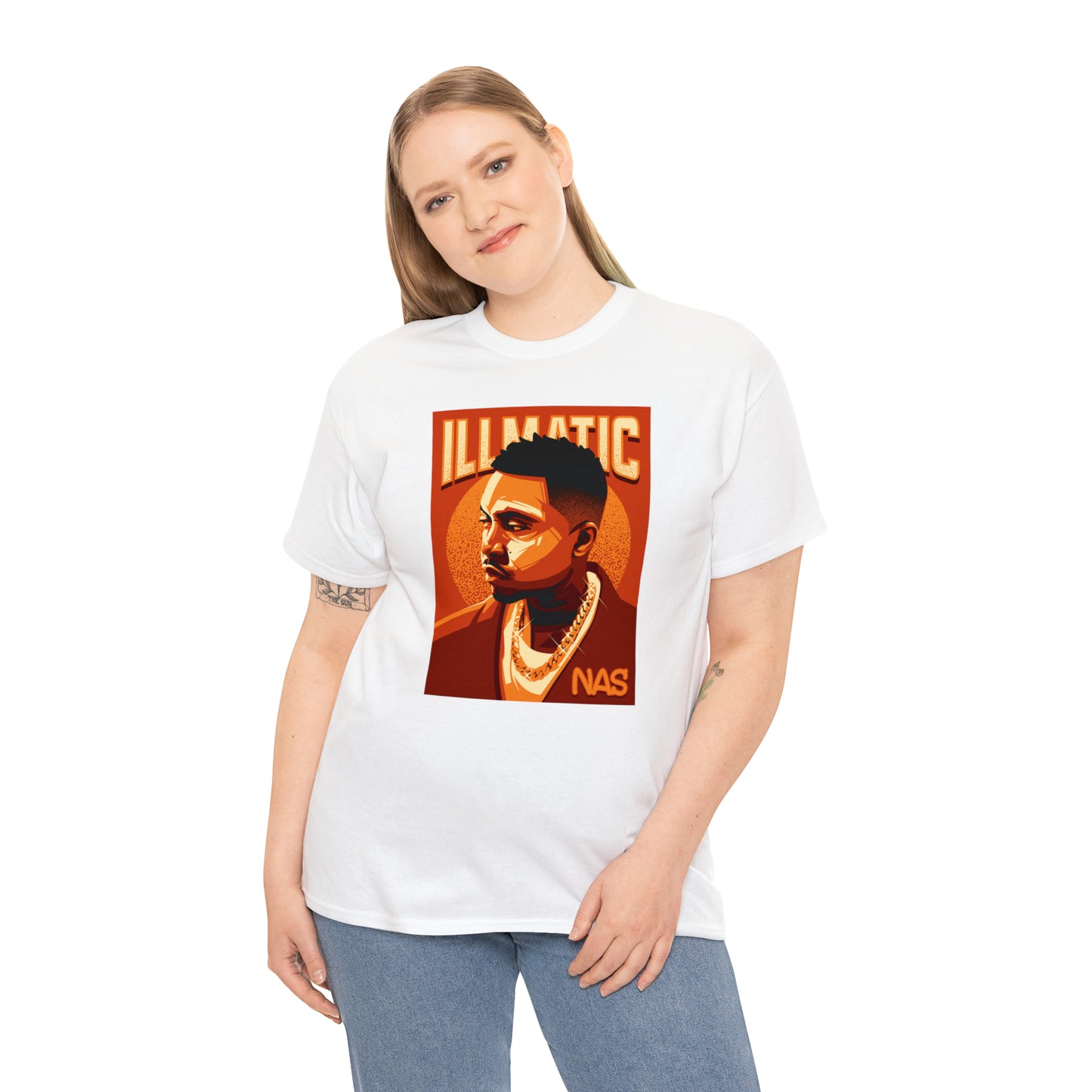 Nas Illmatic Pop Art T-Shirt All Sizes Black/White