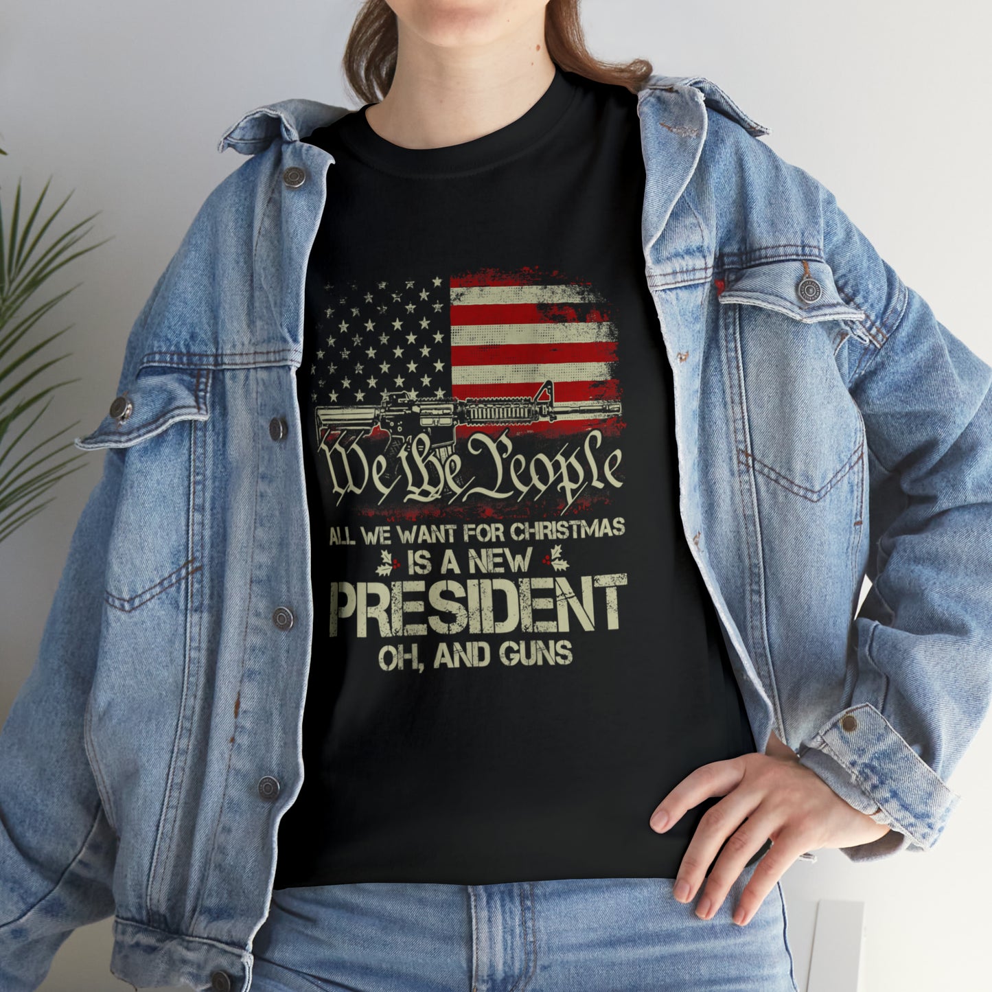 All I Want for Christmas American Patriotic T-Shirt