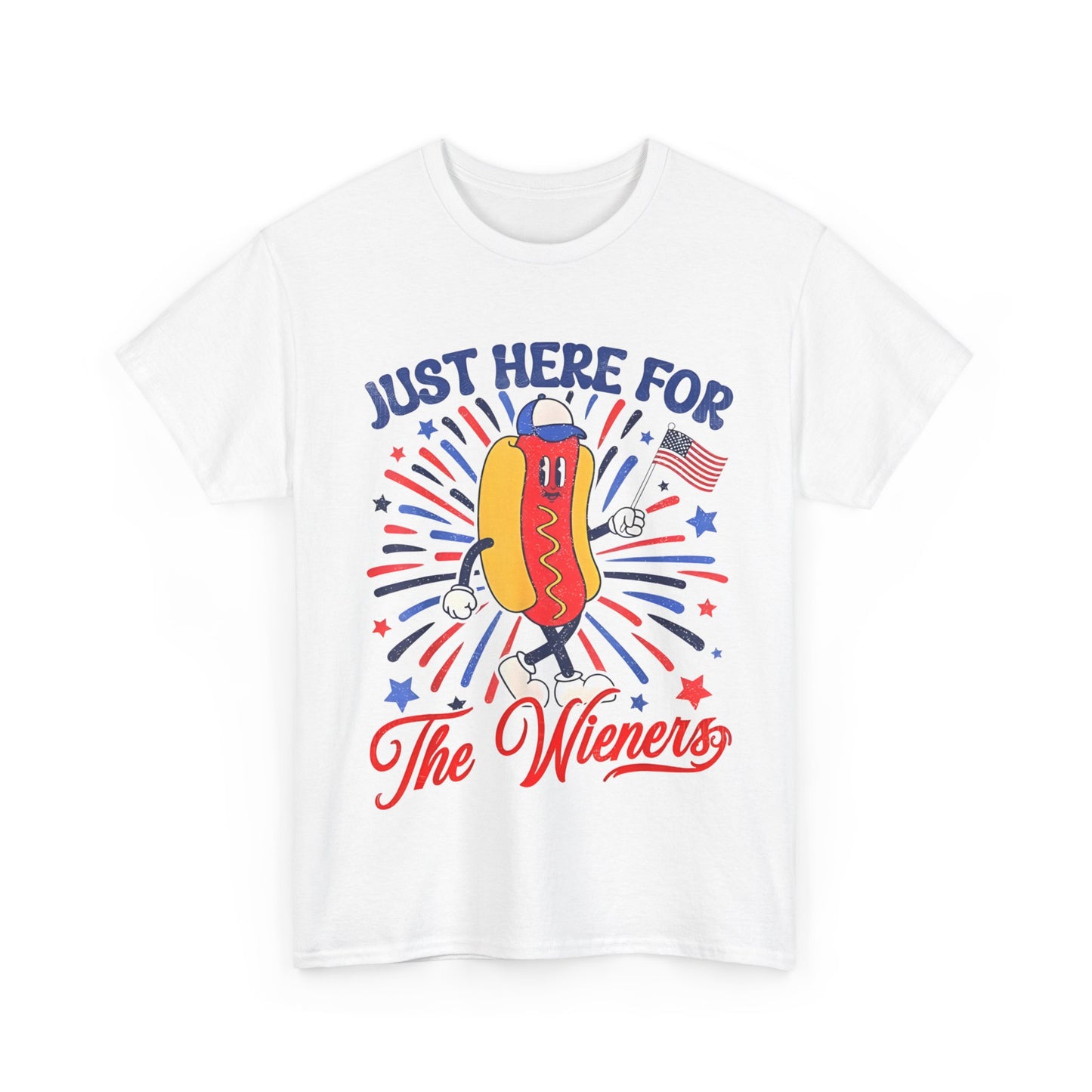 I'm Just Here For The Wieners 4th Of July Hot Dog T-Shirt