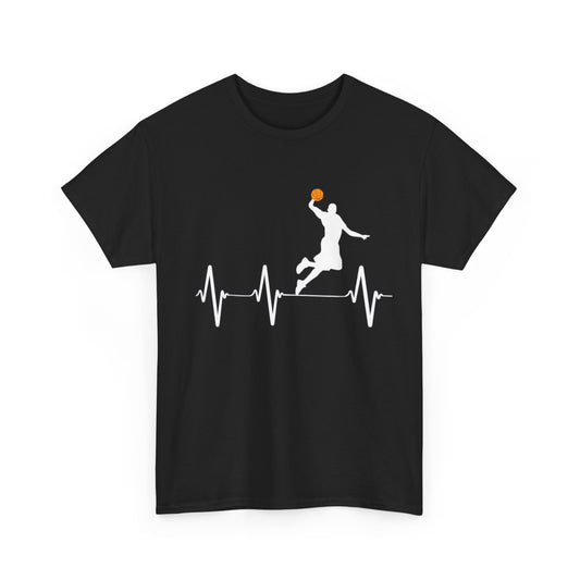 Basketball Heartbeat Shirts for Men and Boys T-Shirt