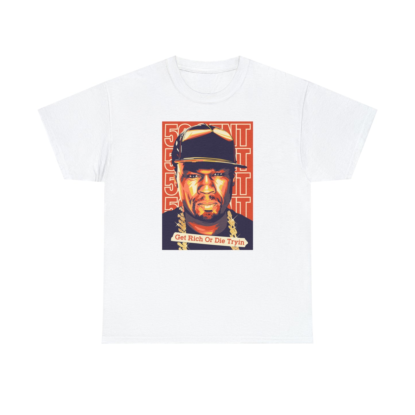 50 Cent Get Rich or Die Tryin Pop Art T-Shirt