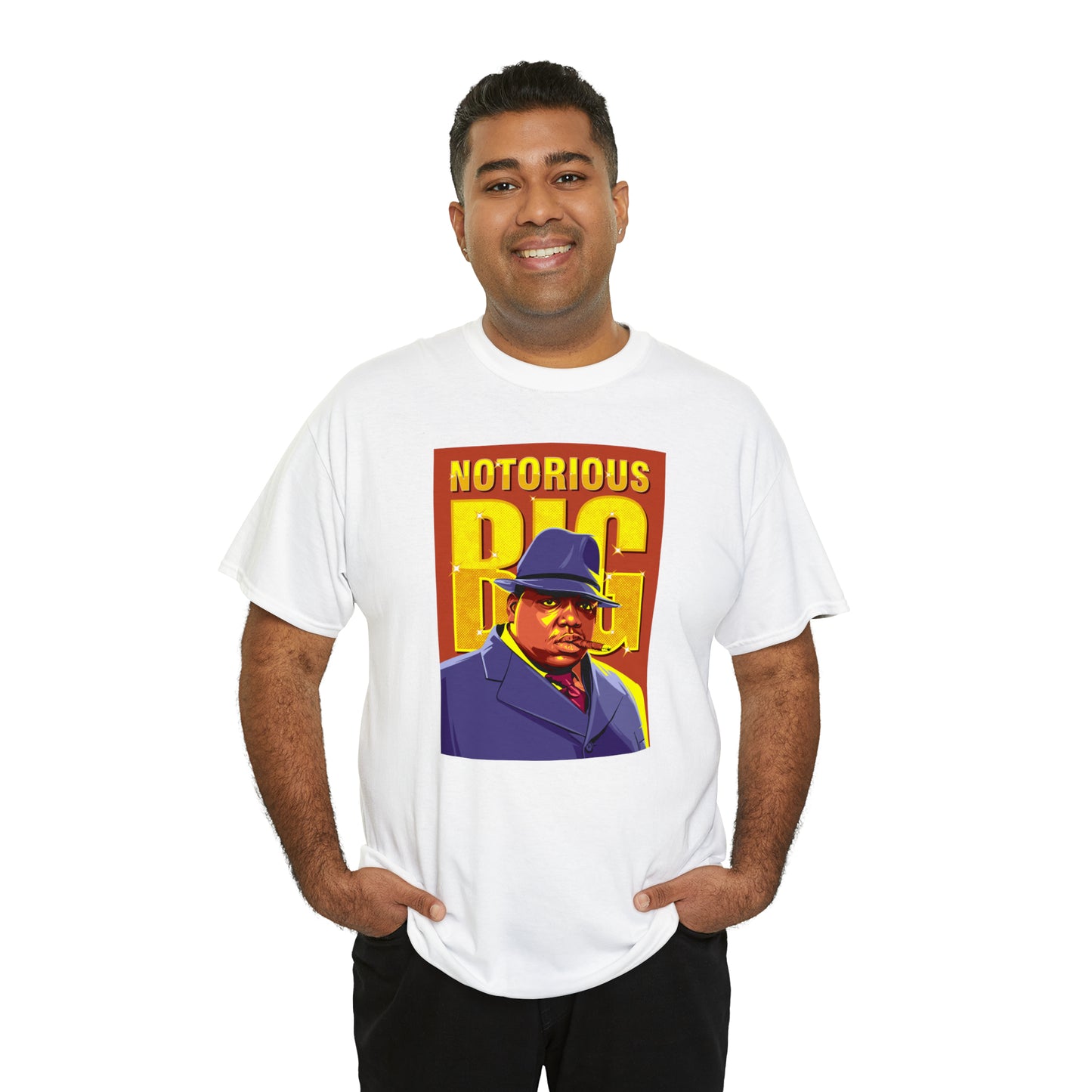 Notorious BIG Biggie Smalls Pop-Art T-Shirt All Sizes Black/White