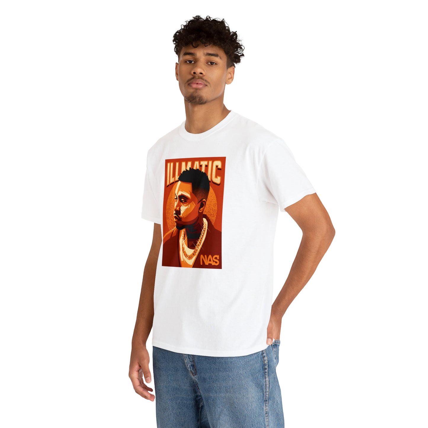 Nas Illmatic Pop Art T-Shirt All Sizes Black/White