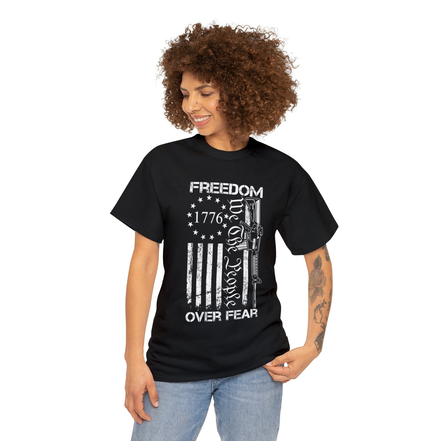 Freedom Over Fear American Patriotic T-Shirt