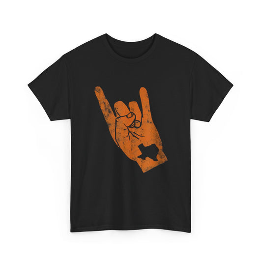 Vintage Texas State Silhouette Hook 'Em Hands T-Shirt for Men Women Boys Girls