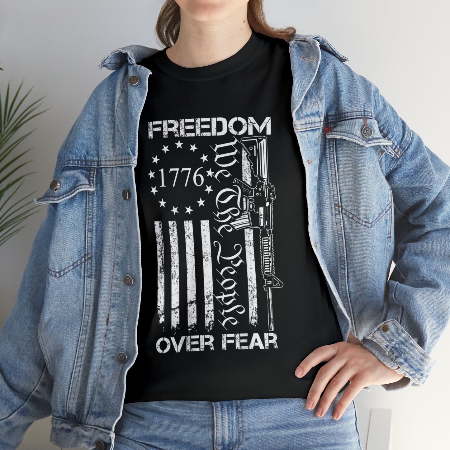 Freedom Over Fear American Patriotic T-Shirt