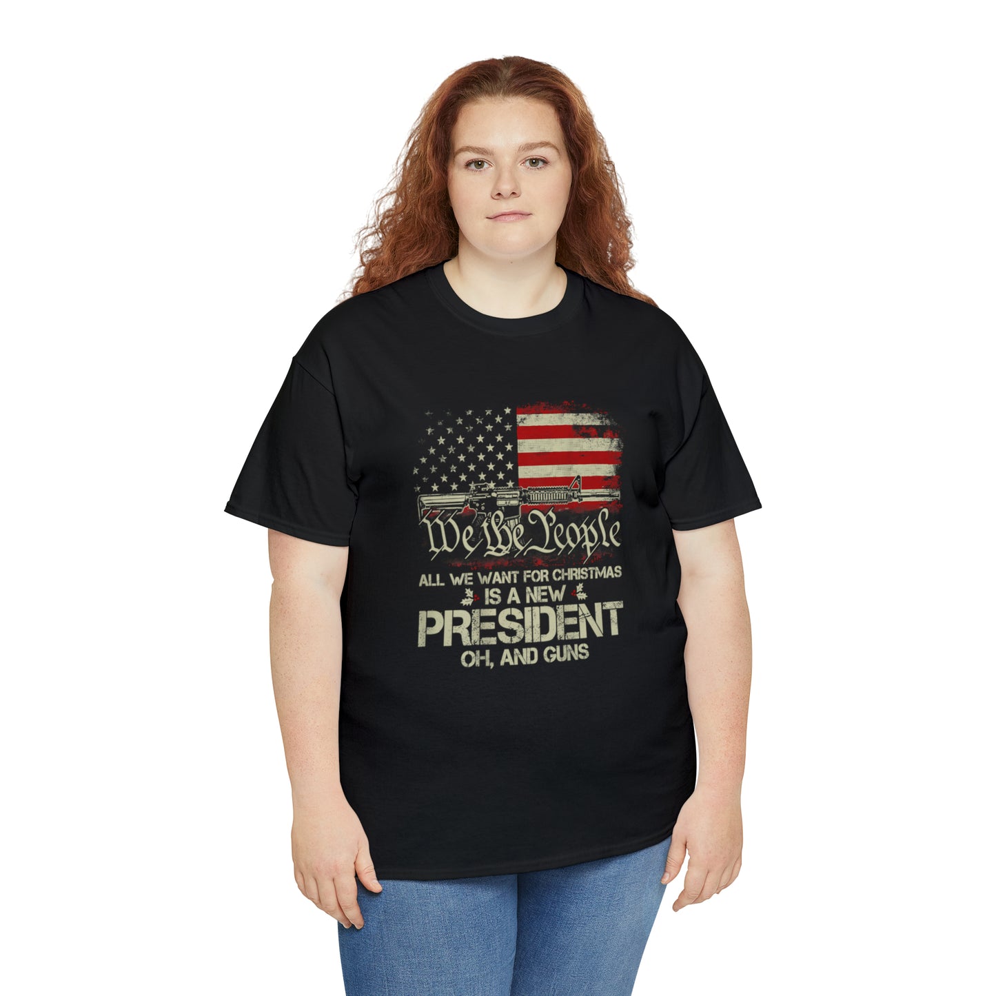 All I Want for Christmas American Patriotic T-Shirt