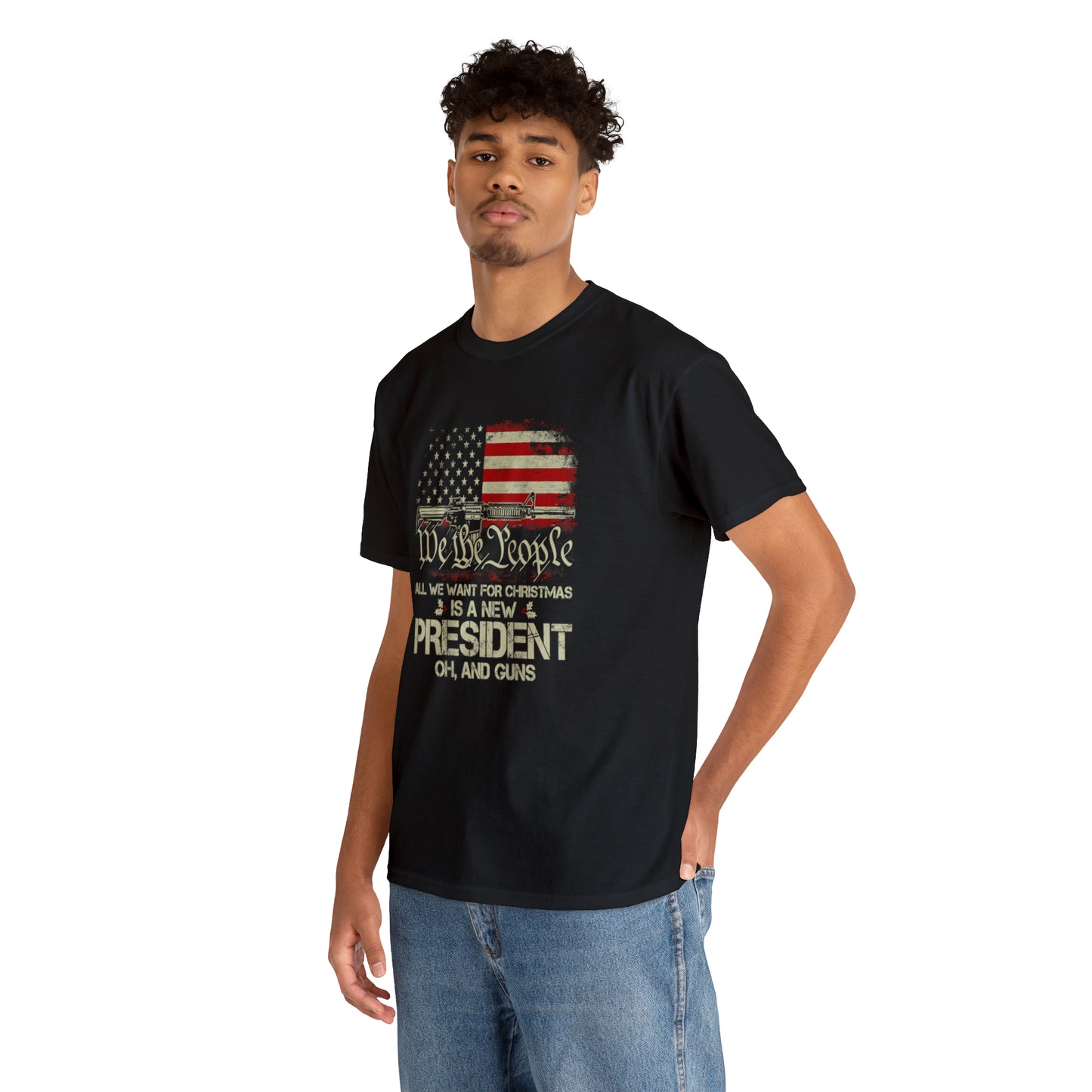 All I Want for Christmas American Patriotic T-Shirt