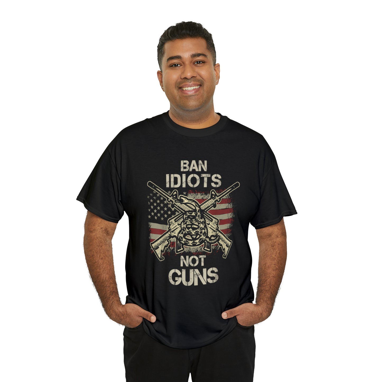 Ban Idiots Not Guns T-Shirt for Gun Lovers and Enthusiast