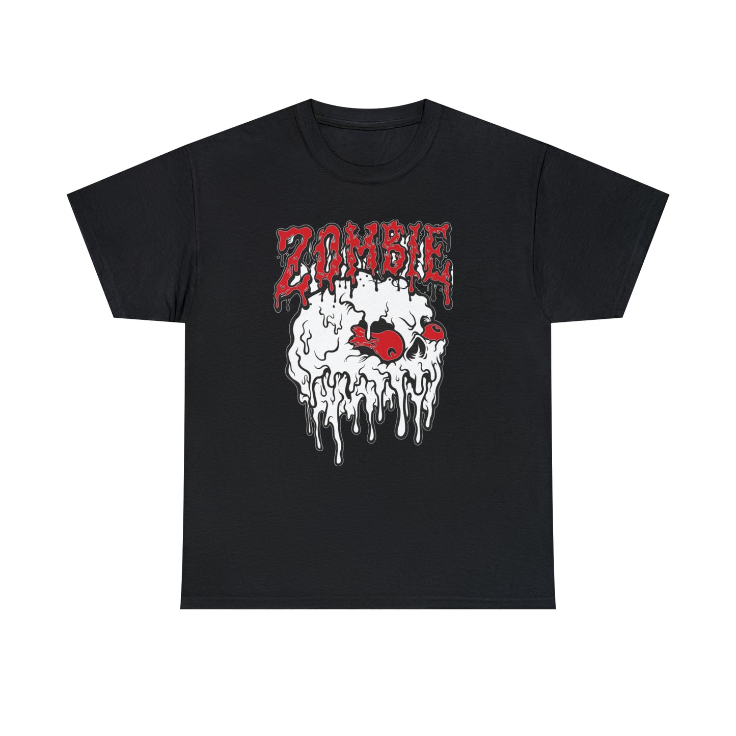 Zombie Skull with Red Eyes T-Shirt