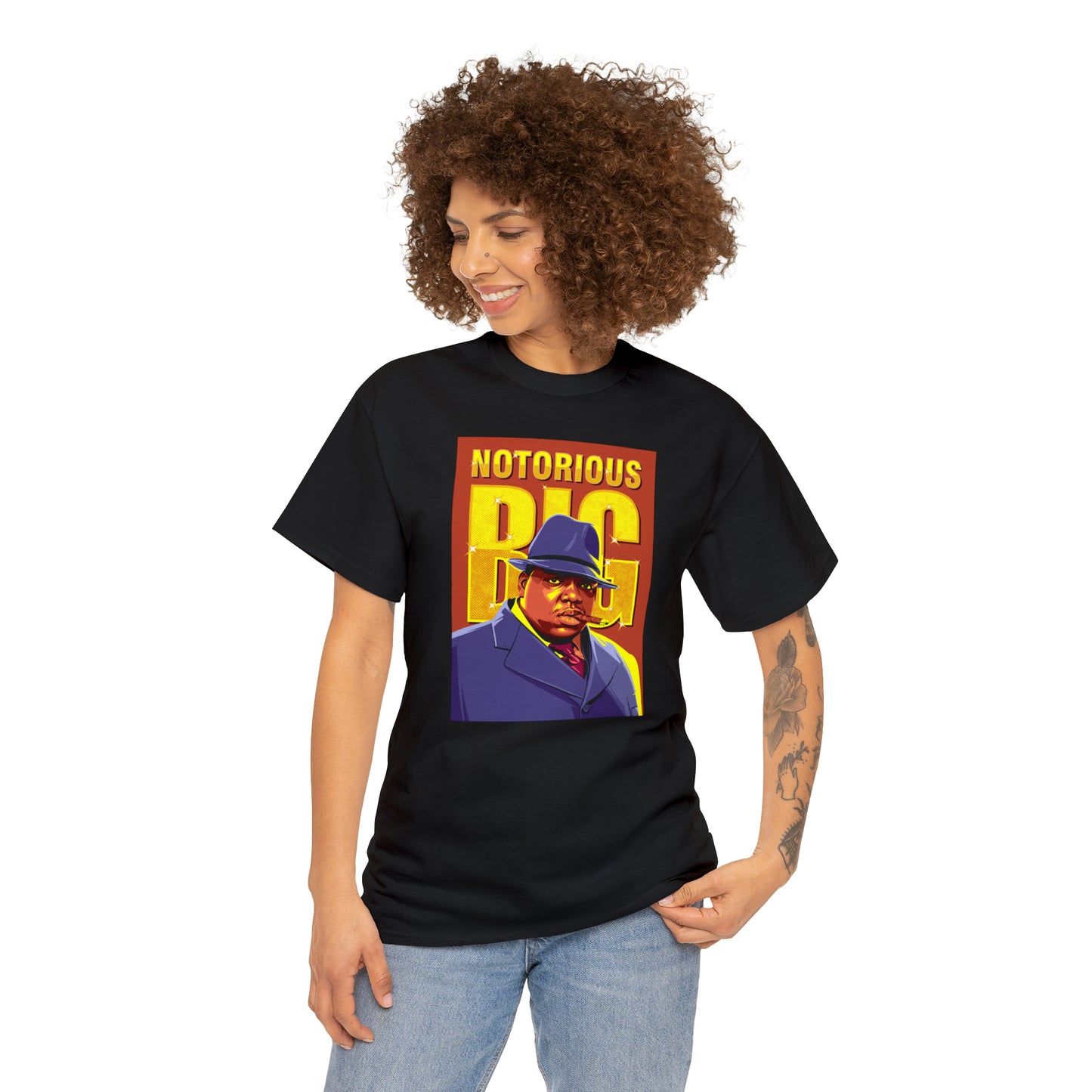 Notorious BIG Biggie Smalls Pop-Art T-Shirt All Sizes Black/White