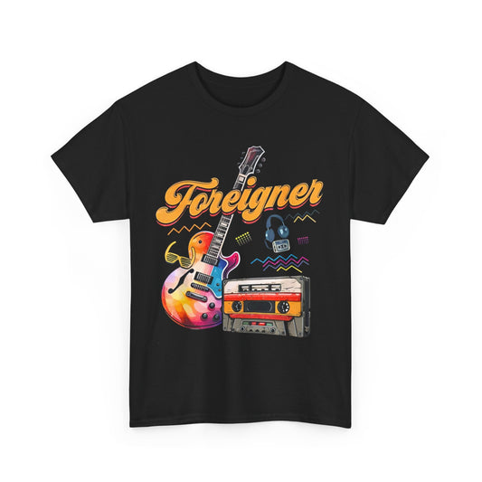 Vintage Foreigner Retro Cassette 90S Rock Music Old Fashion T-Shirt