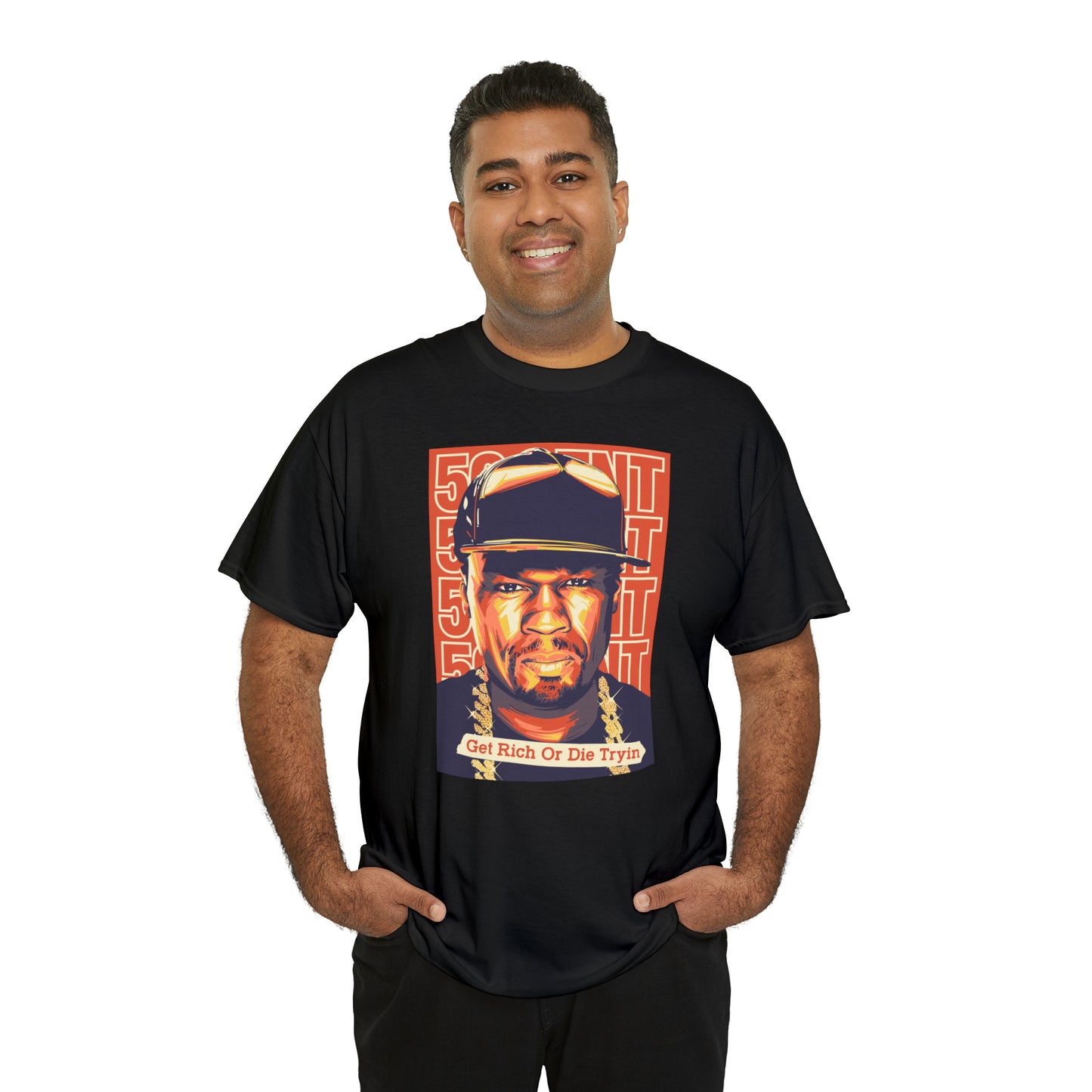 50 Cent Get Rich or Die Tryin Pop Art T-Shirt