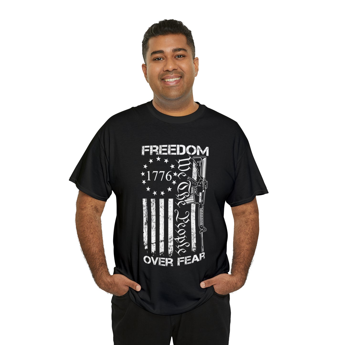 Freedom Over Fear American Patriotic T-Shirt