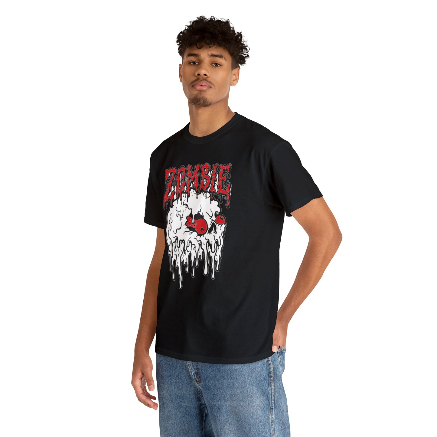 Zombie Skull with Red Eyes T-Shirt