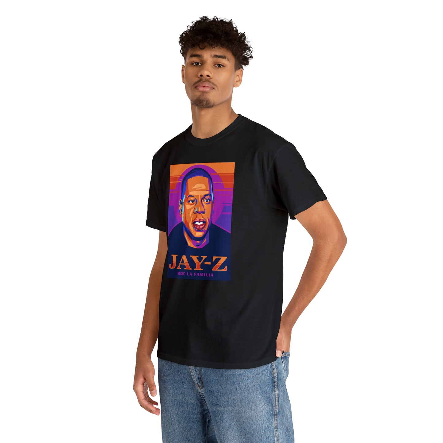 Jay-Z Roc La Familia Pop-Art T-Shirt All Sizes Black/White