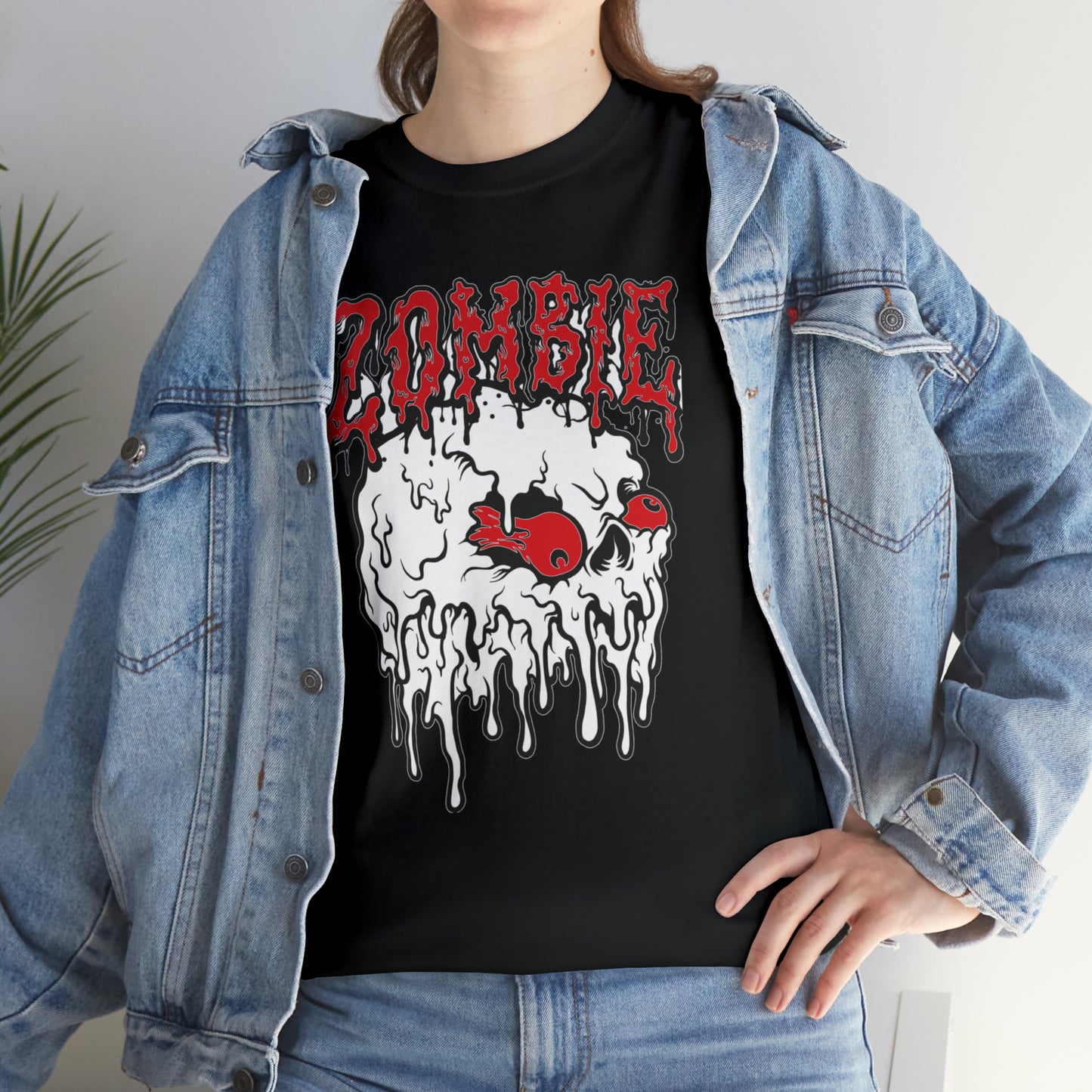 Zombie Skull with Red Eyes T-Shirt